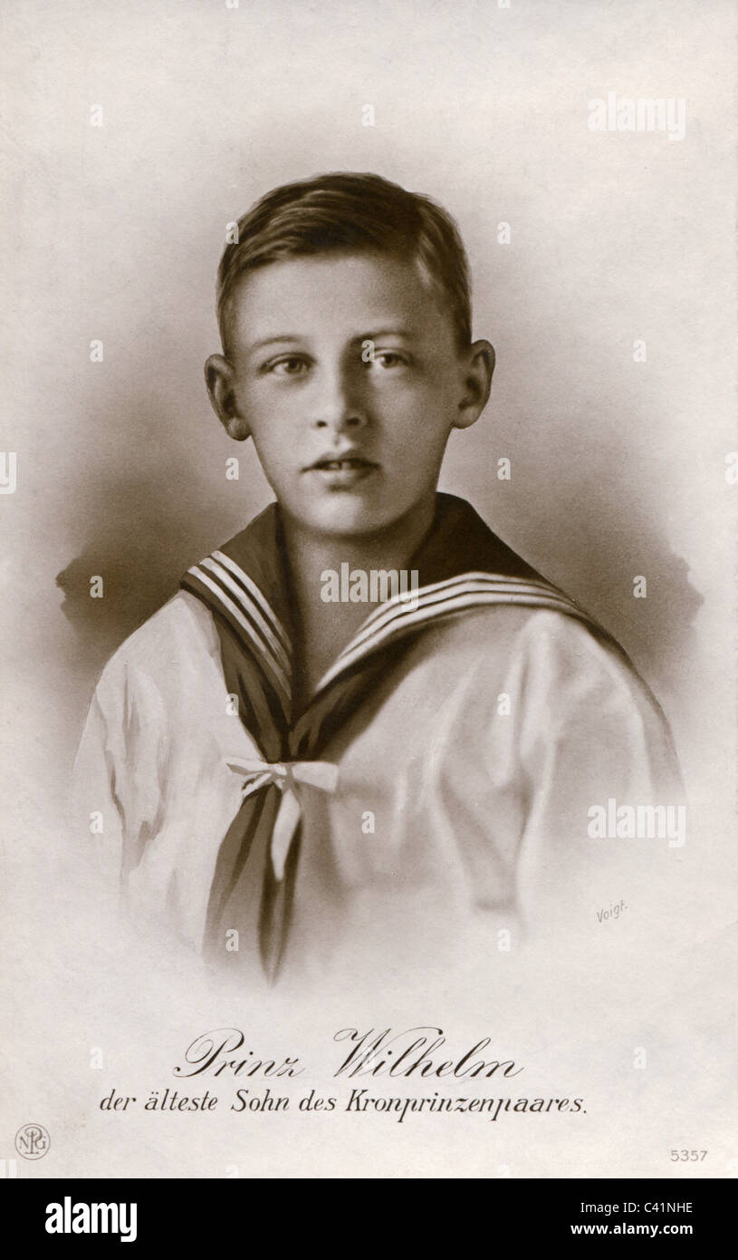 William Frederick, 4.7.1906 - 26.5.1940, Prinz von Preßburg, als Kind, Postkarte, ca. 1912, Stockfoto