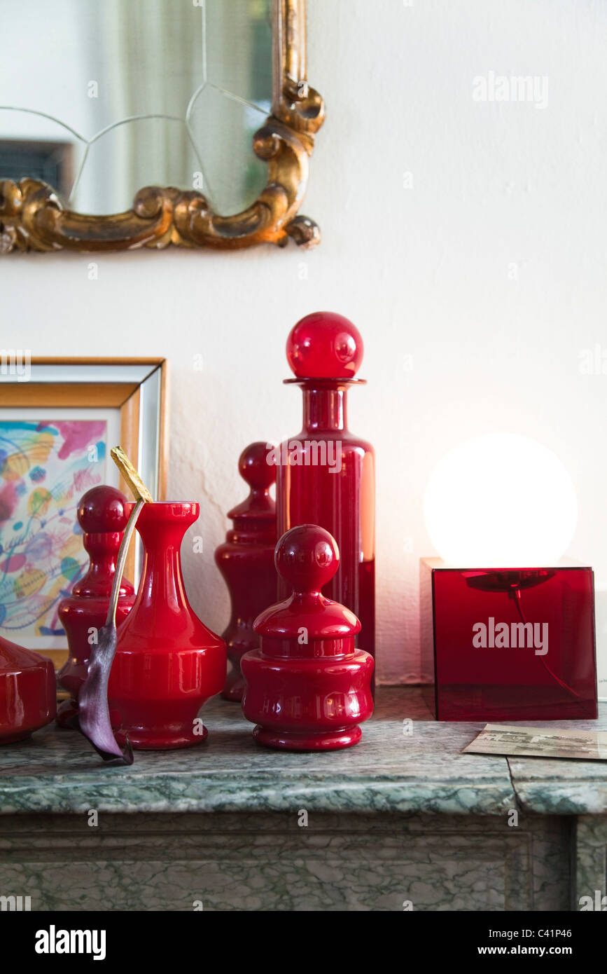 Schnickschnack Regal Stockfoto