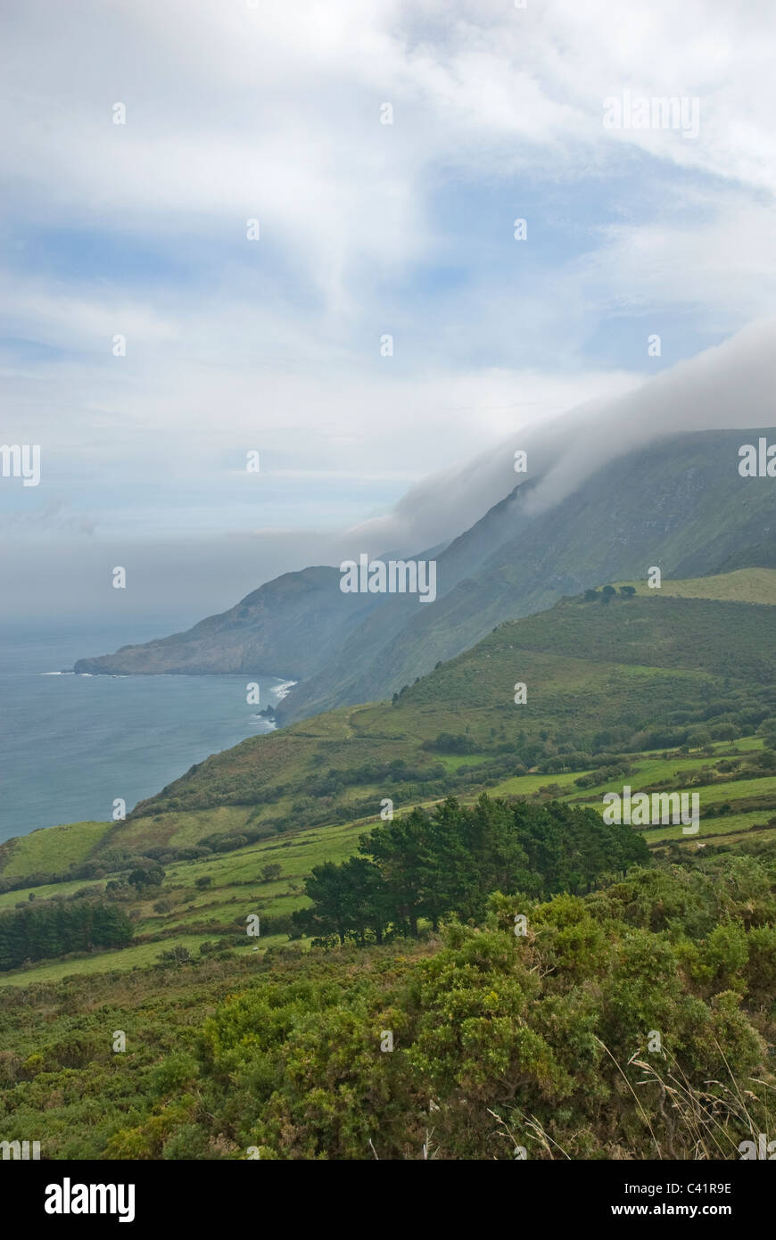 Serra da Capelada, Nord West Küste von Galicien, Spanien Stockfoto