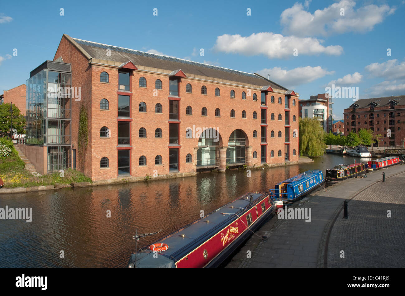 Ehemaligen Lagerhaus an den Ufern des Bridgewater Canal,Castlefield,Manchester.Converted für kommerzielle/Office verwenden. Stockfoto