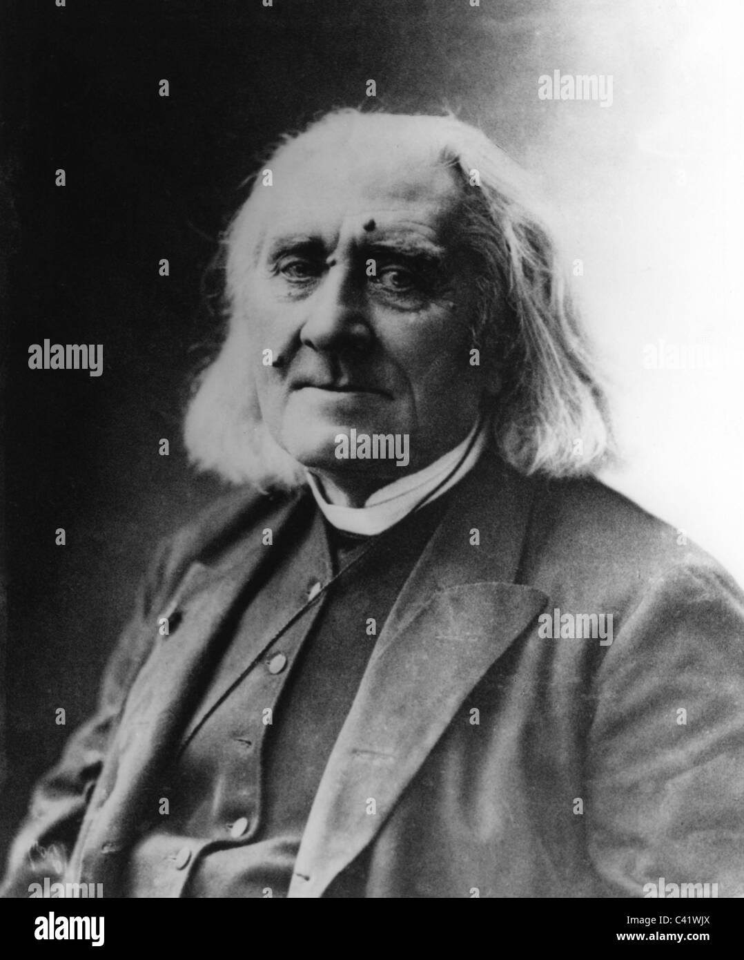 Liszt, Franz, 22.10.11.11, 31.7.1886, ungarischer Komponist, Porträt, Foto von Nadar, Paris, März, Stockfoto
