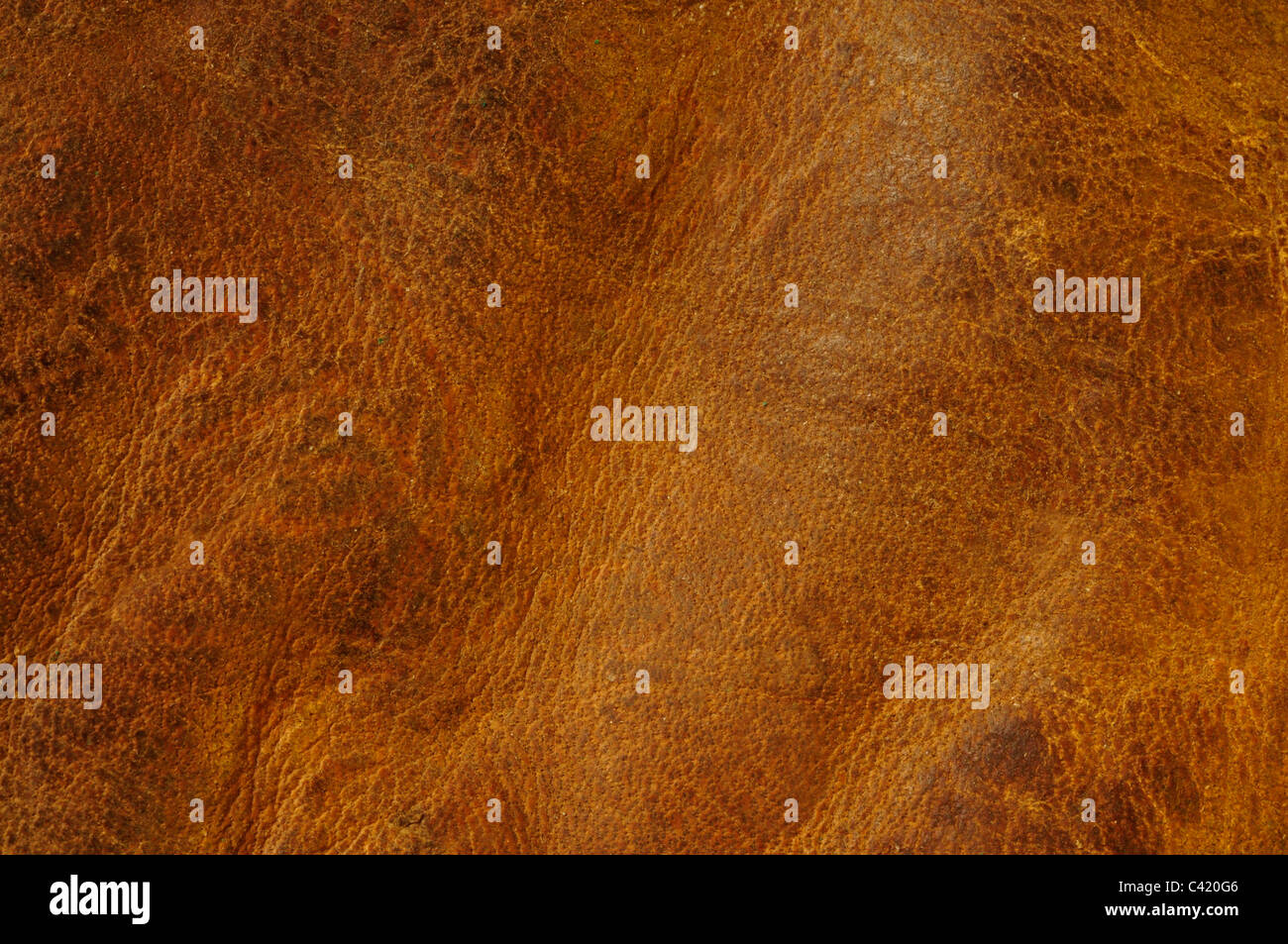 Distressed braunem Leder-Textur-Hintergrund Stockfoto