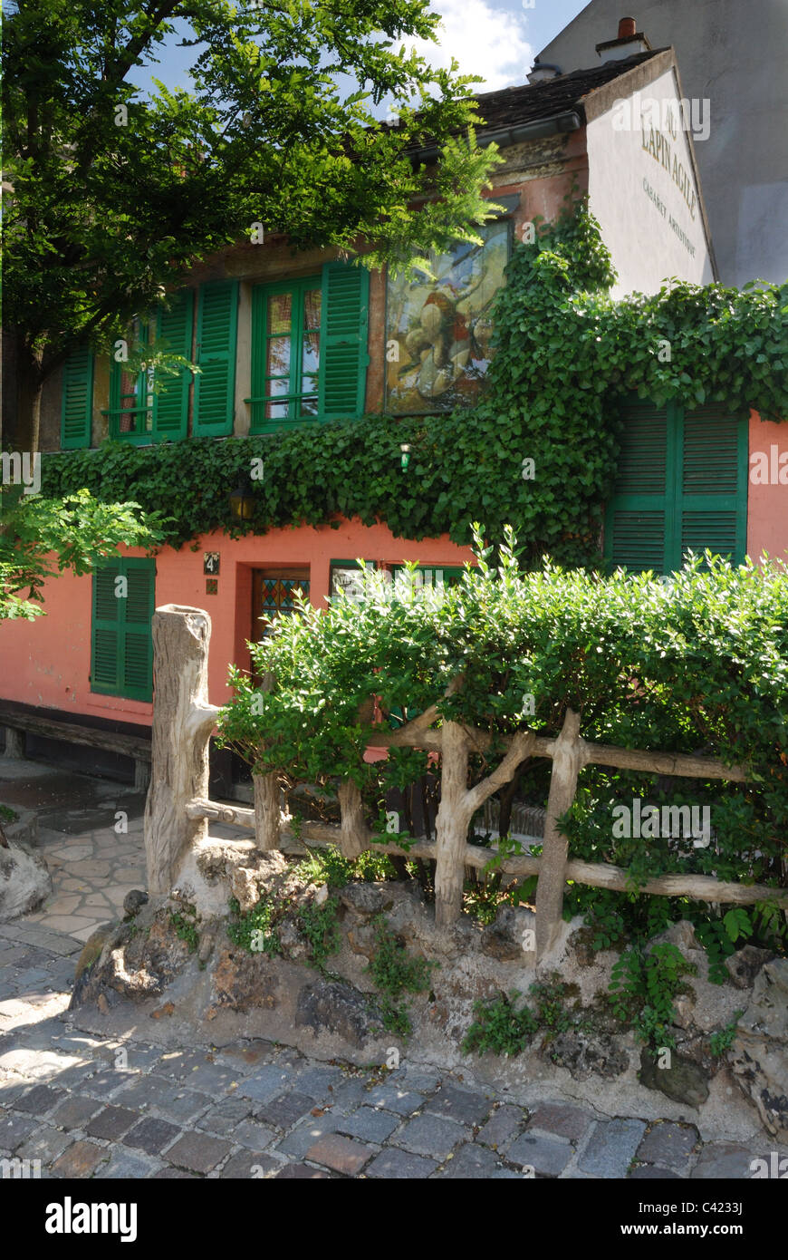 Das Lapin Agile Kabarett in Montmartre, Paris Stockfoto