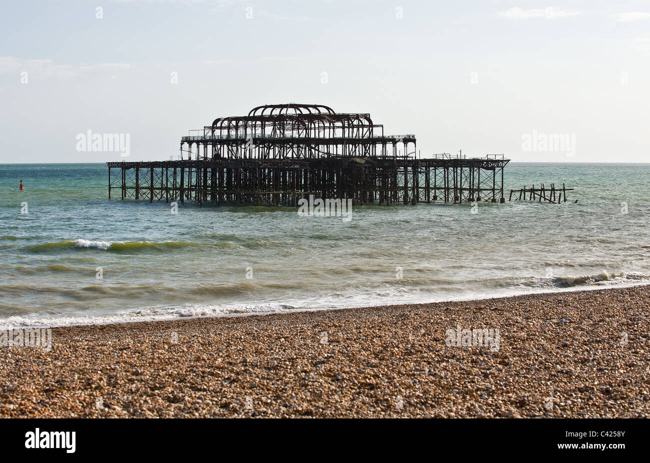 Die Überreste der West Pier in Brighton Stockfoto