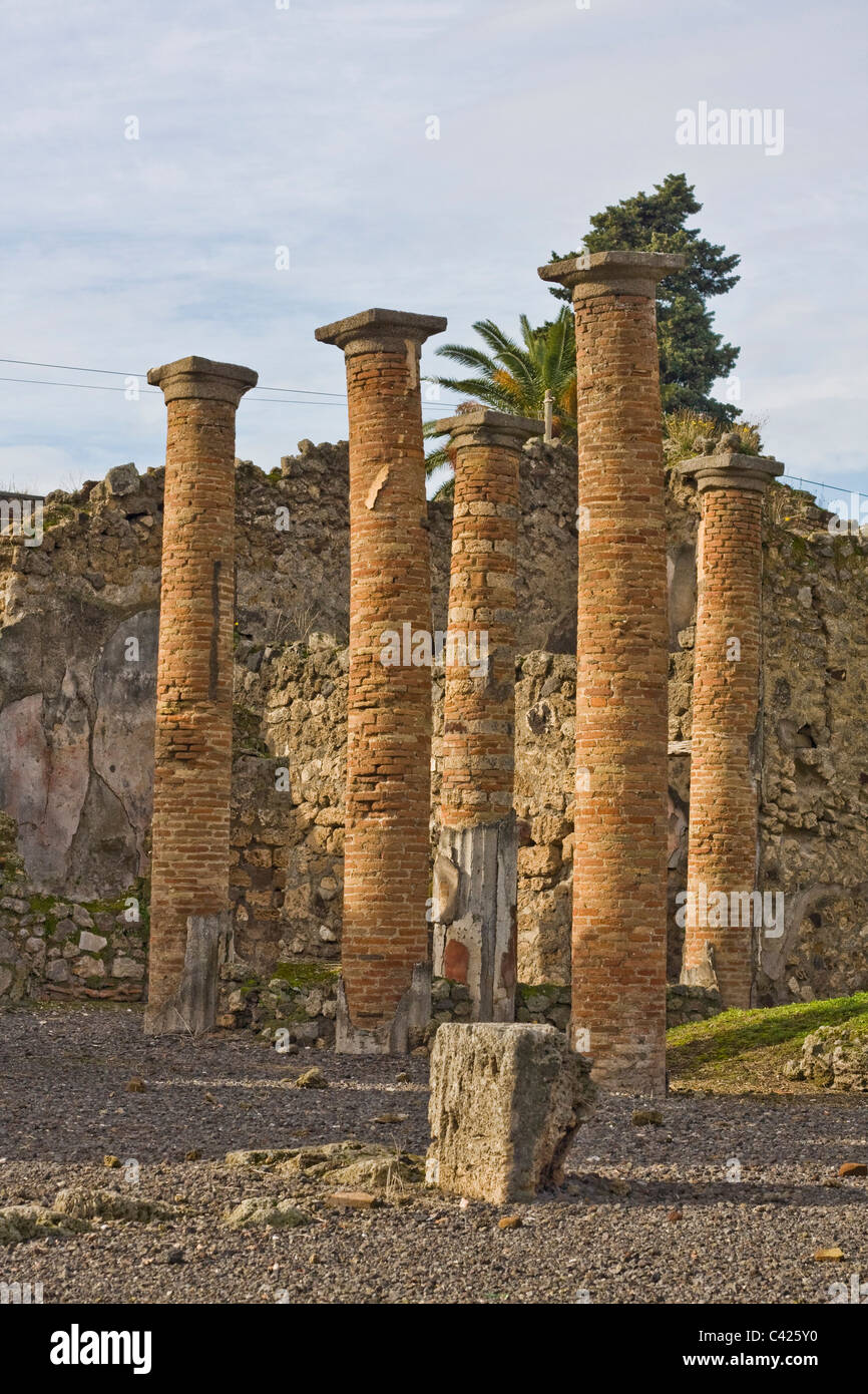 Pompeji Ruinenlandschaft Stockfoto