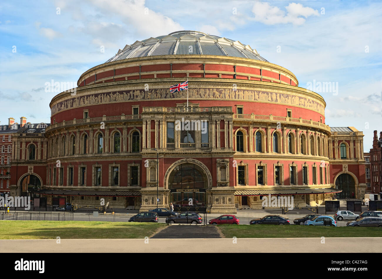 Royal Albert Hall, London, England, UK, im späten Nachmittag Tageslicht Stockfoto