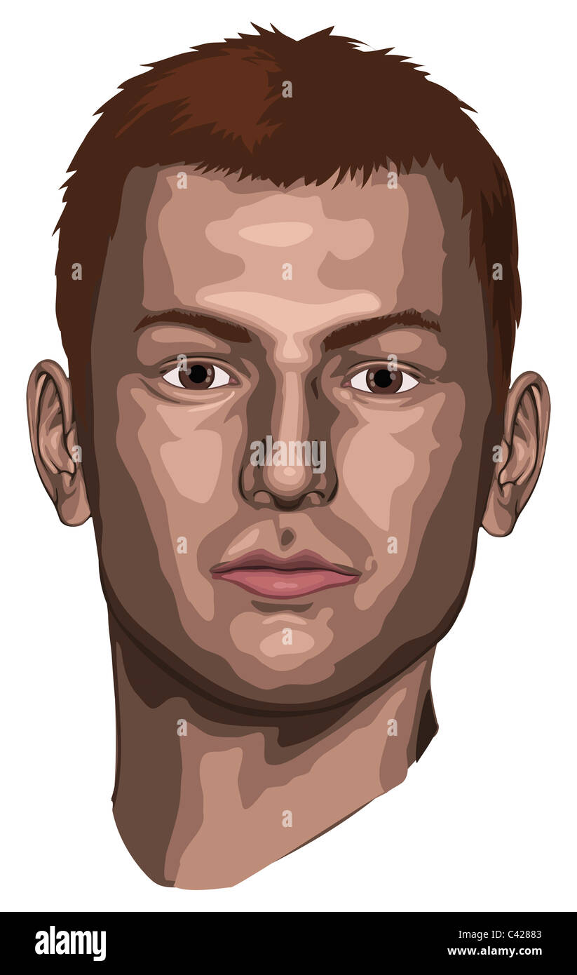 Porträt von ein hübscher junger Mann Stockfoto