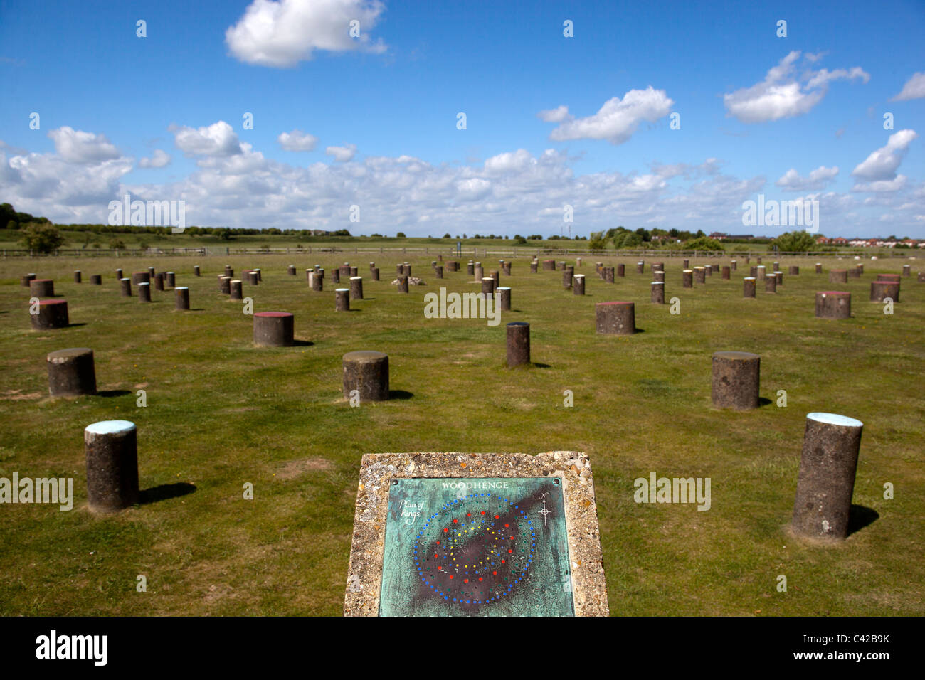 Woodhenge Wiltshire England UK Stockfoto