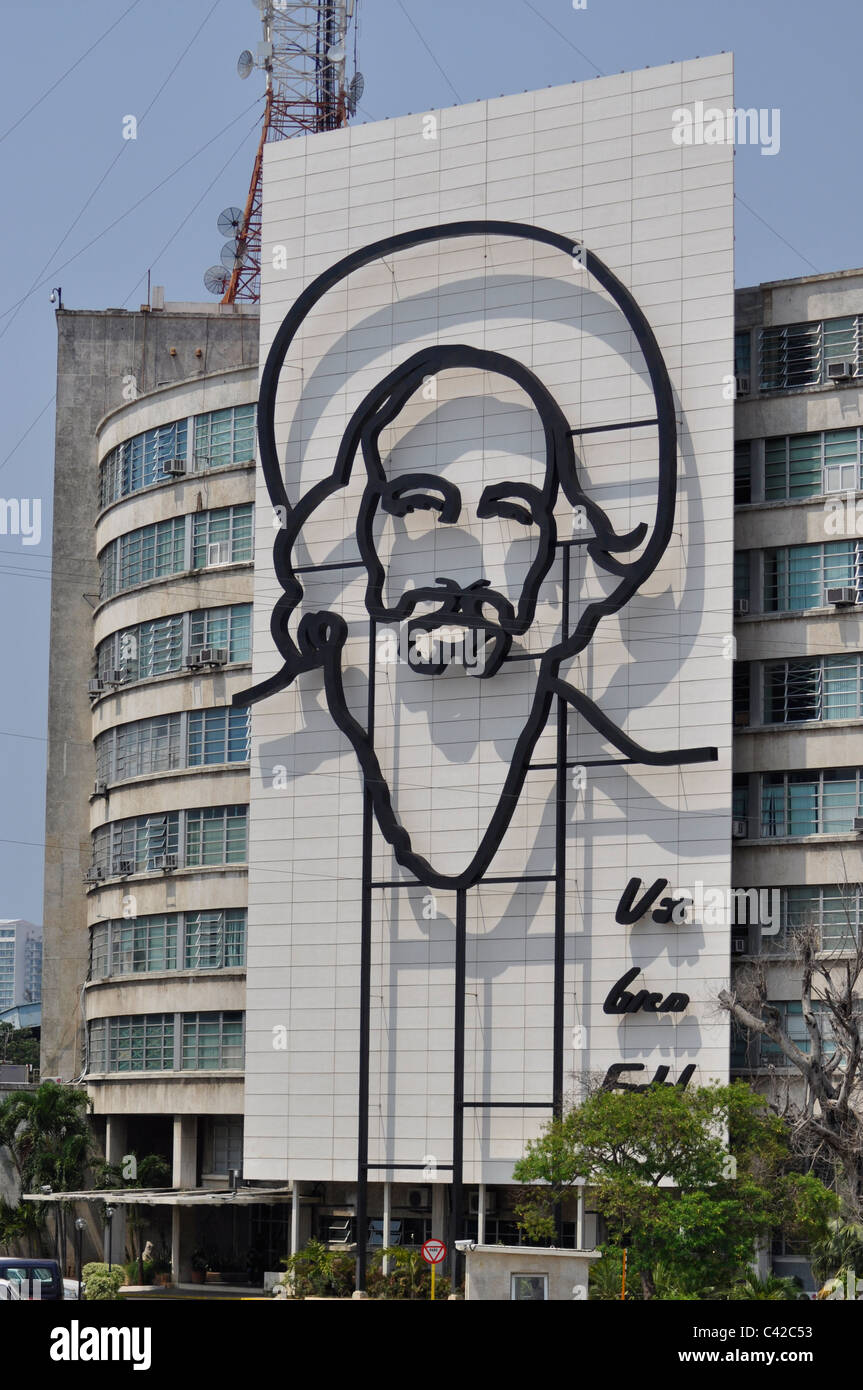 Platz der Revolution in Havanna, Kuba. Plaza De La Revolución. Stockfoto