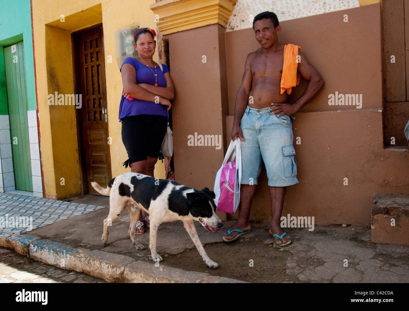 Dorf von Sao Benedito Do Sul im Nordosten Brasiliens, Pernambuco Stockfoto