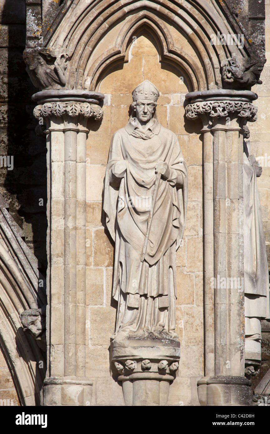 Fassade Detail Salisbury Kathedrale Wiltshire UK Stockfoto Fassade Detail Salisbury Kathedrale Wiltshire UK Stockfoto