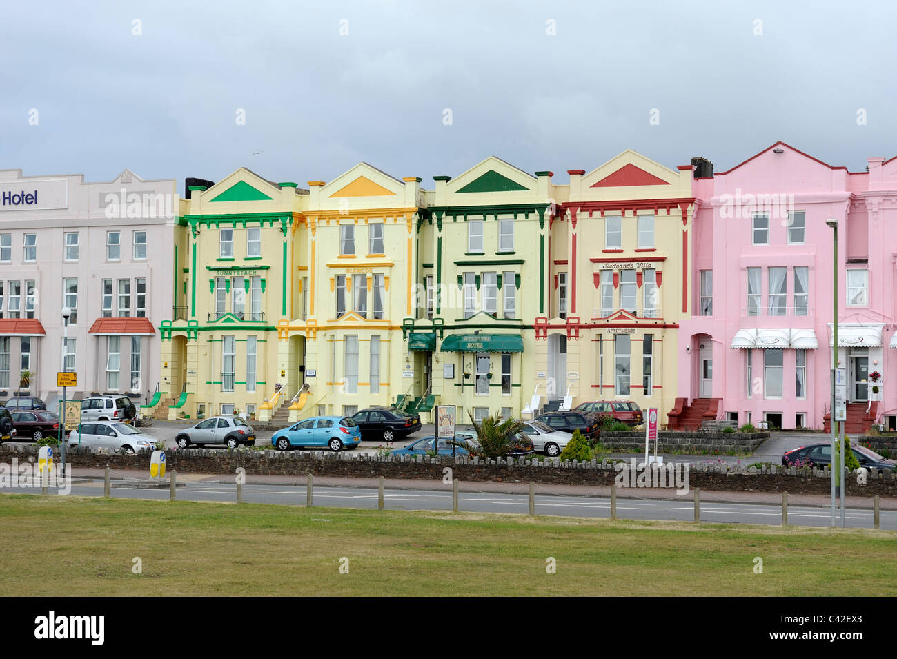 Englisch Seaside Pensionen Paignton Devon england Stockfoto
