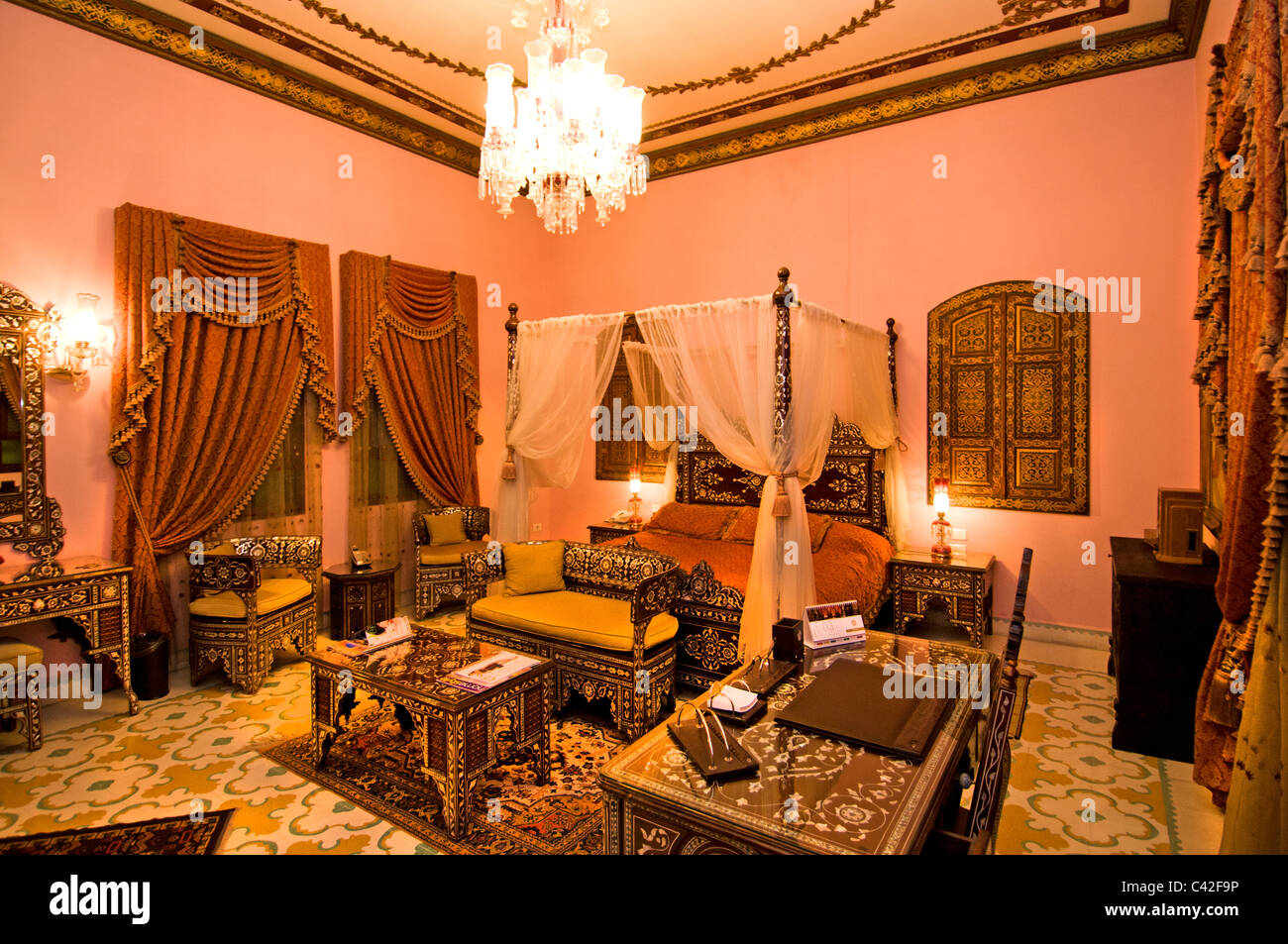 Damaskus Syrien Al Shahbandar Palace Hotel Syrien Stockfoto