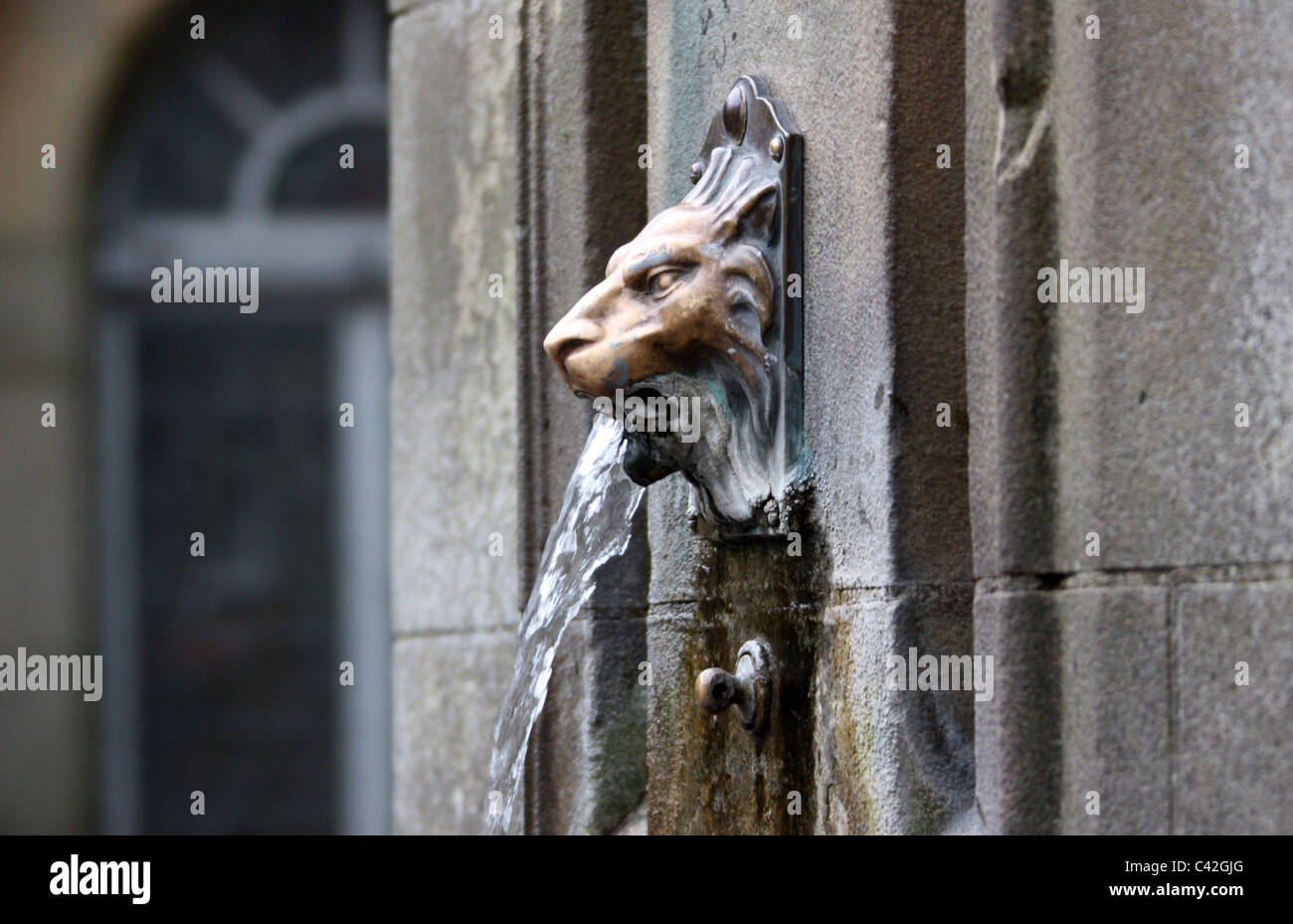 Wasser-Brunnen in Buxton Stockfoto