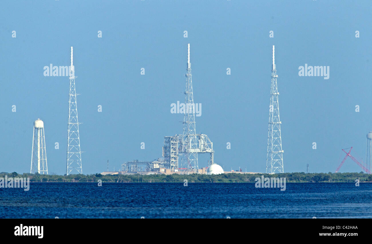 Startrampe in Cape Canaveral, Florida. Stockfoto