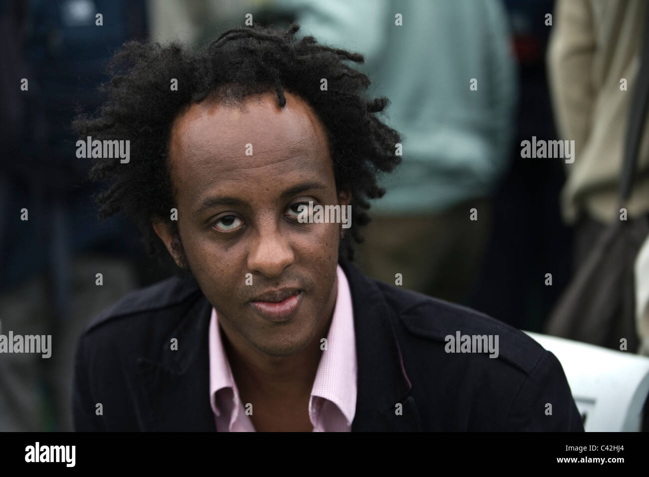 Dinaw hierfür äthiopischen geboren US-amerikanischer abgebildet bei Hay Festival 2011 Stockfoto