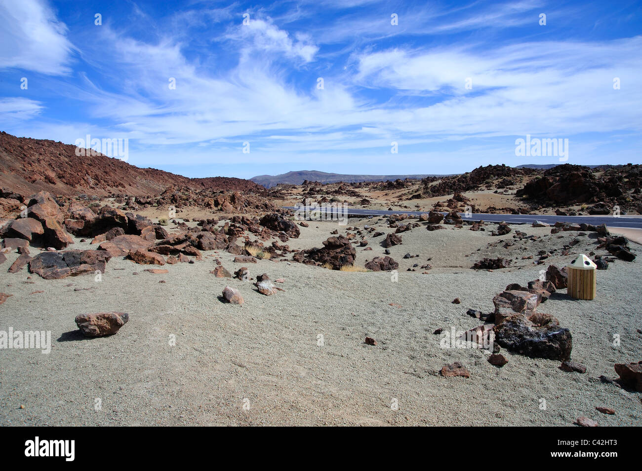 Berg auf Teneriffa, El Teide Vulkan Stockfoto