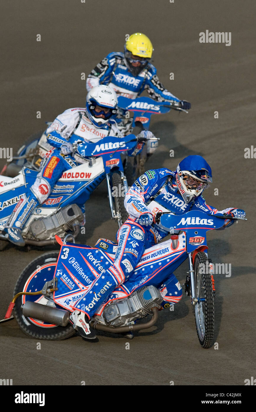 Speedway Grand Prix 2011 Prag, Jason Crump (Nr. 3) Stockfoto