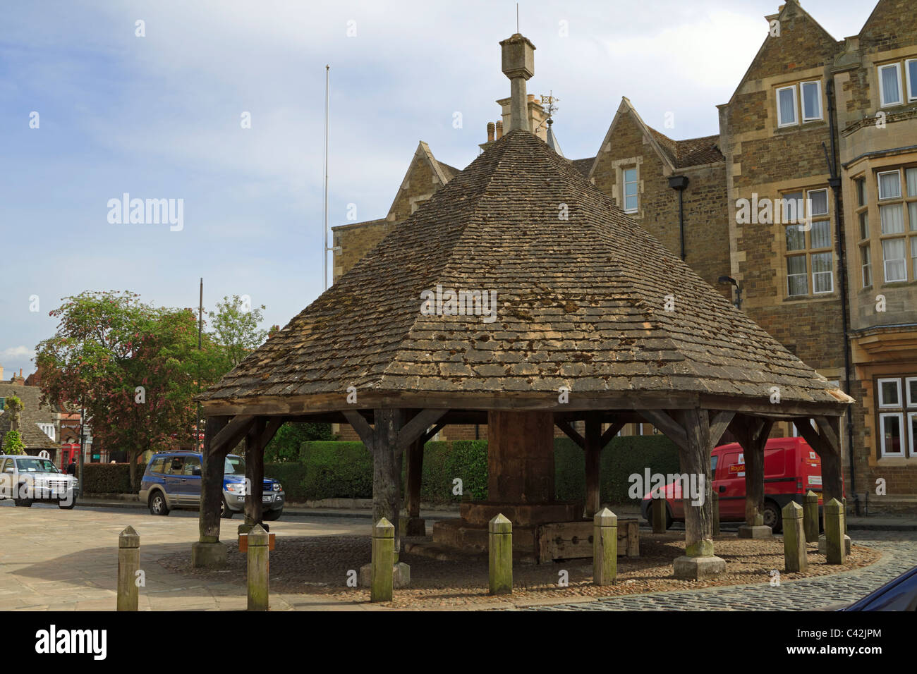 Butter-Kreuz, Oakham, Rutland. Auch bekannt als der Markt zu überqueren. Stockfoto