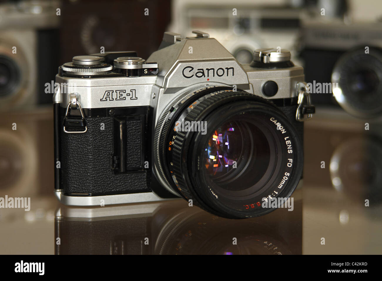 Canon AE-1 SLR-Kamera Stockfoto
