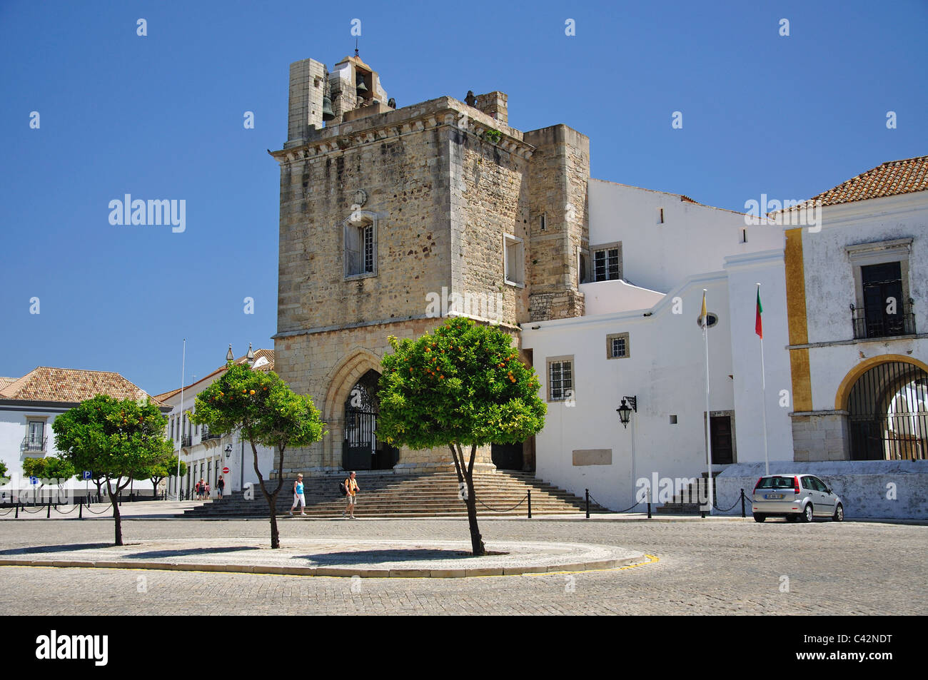 Kathedrale von Faro, Largo da SE, Altstadt, Faro, Algarve Region, Portugal Stockfoto