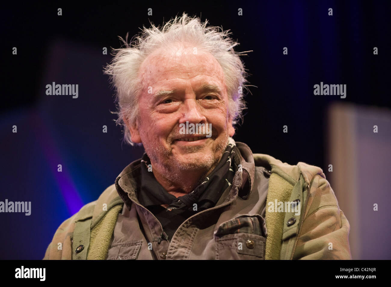 Legendären Fotografen David Bailey, abgebildet bei Hay Festival 2011 Stockfoto