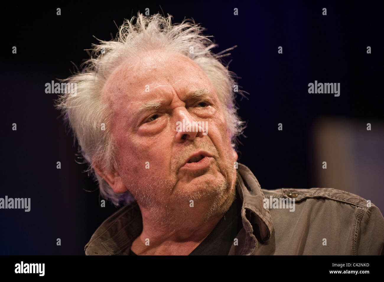 Legendären Fotografen David Bailey, abgebildet bei Hay Festival 2011 Stockfoto