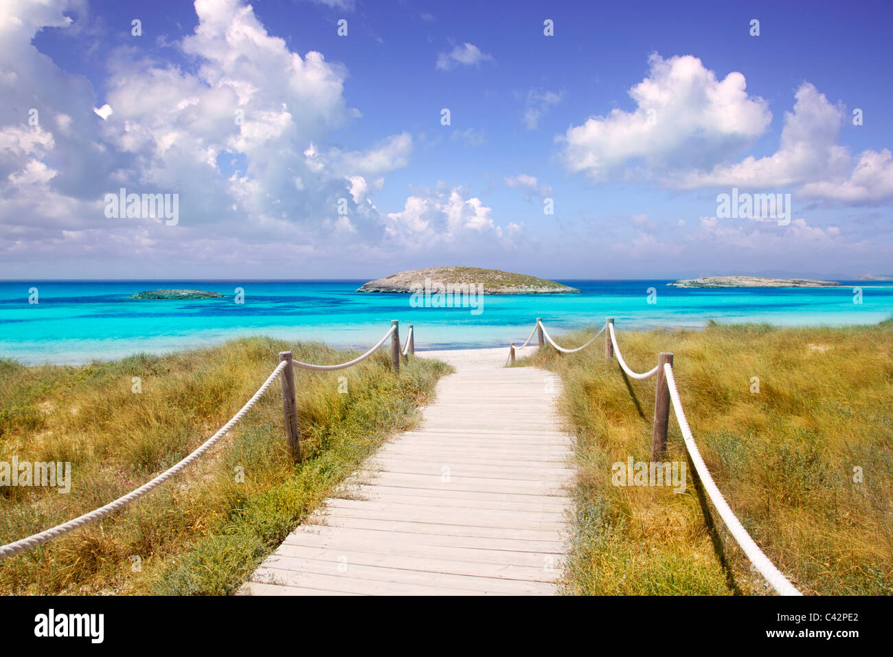 Strand von Illetas Paradies Strand von Formentera Balearic islands Stockfoto