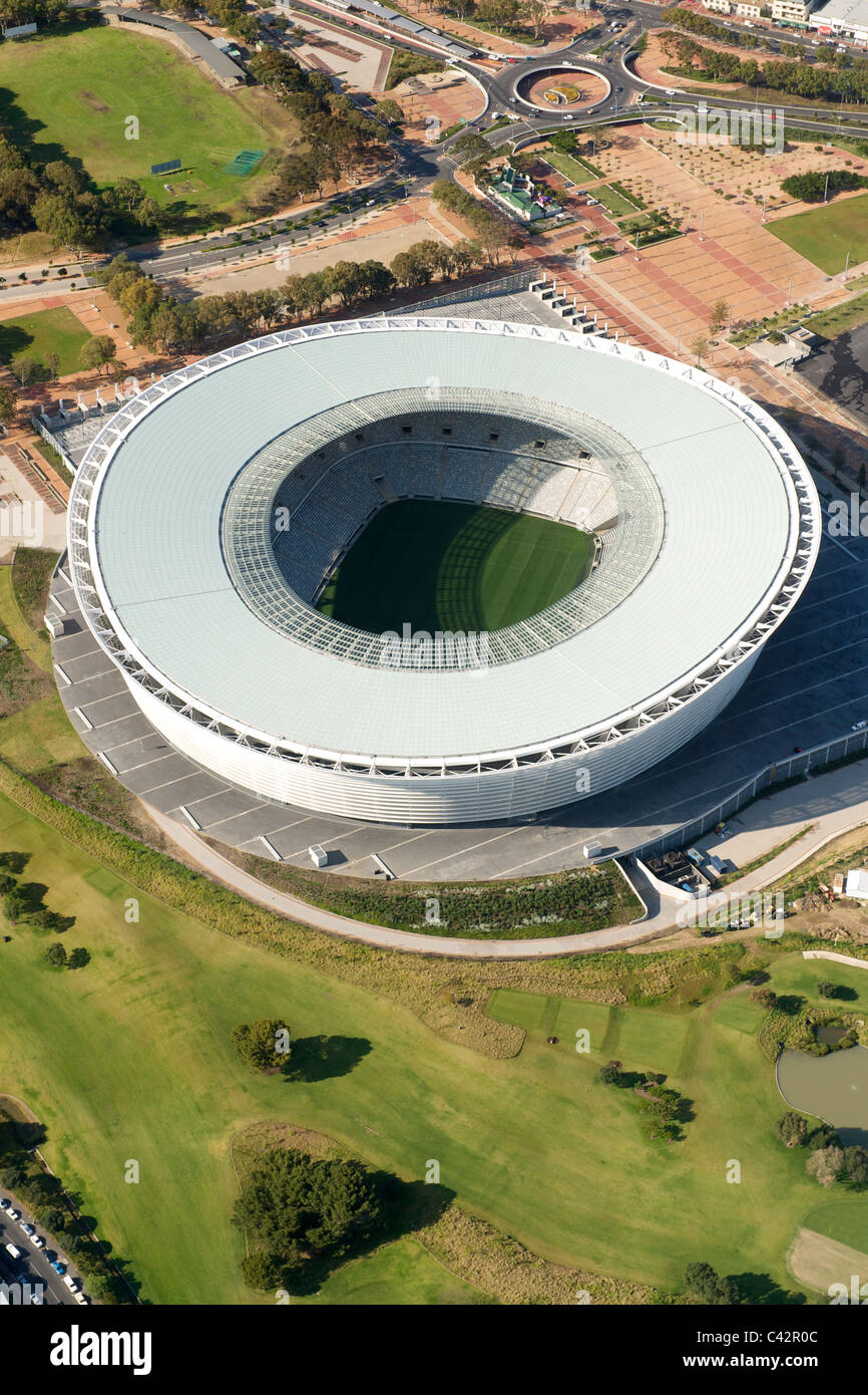 Blick auf das Green Point Stadion in Kapstadt, Südafrika. Es entstand für den 2010 FIFA World Cup. Stockfoto