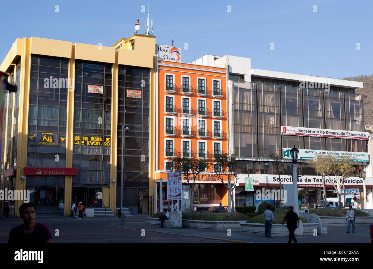 Plaza Independencia Pachuca HIdalgo Mexiko Stockfoto