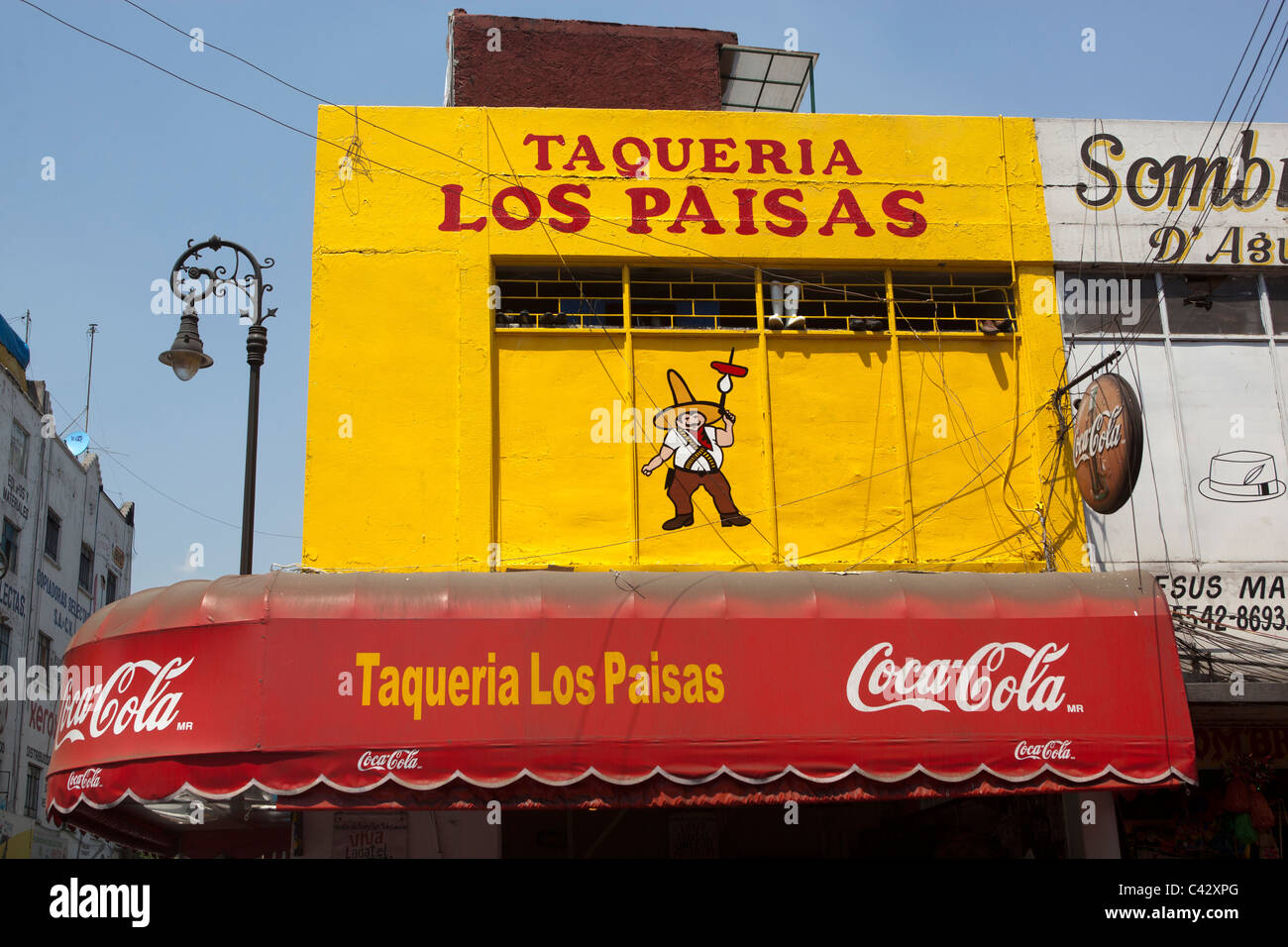Taqueria Los Paise-Mexiko-Stadt Stockfoto