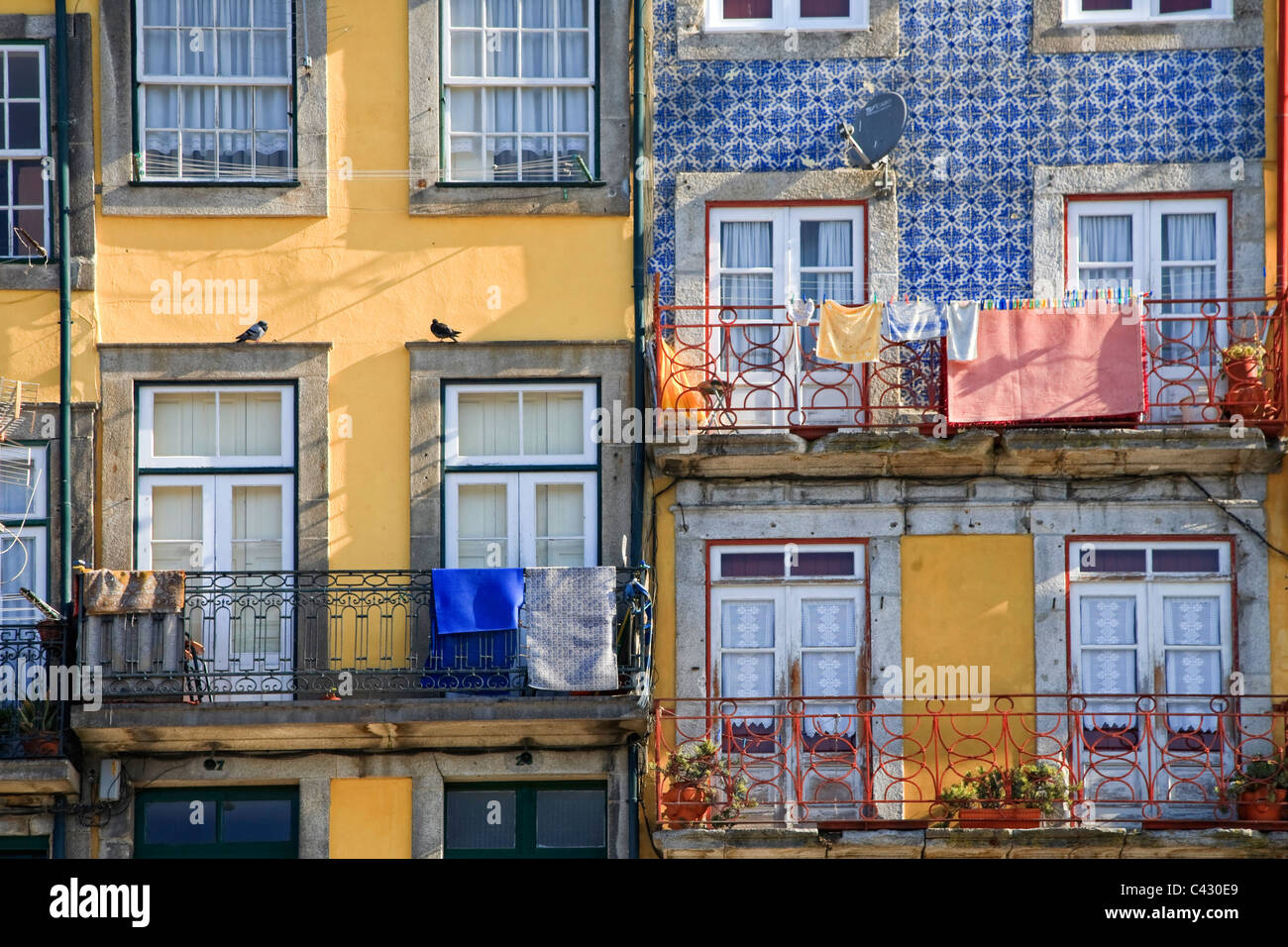 Ribeira Bezirk, Porto Altstadt (UNESCO Weltkulturerbe), Portugal Stockfoto