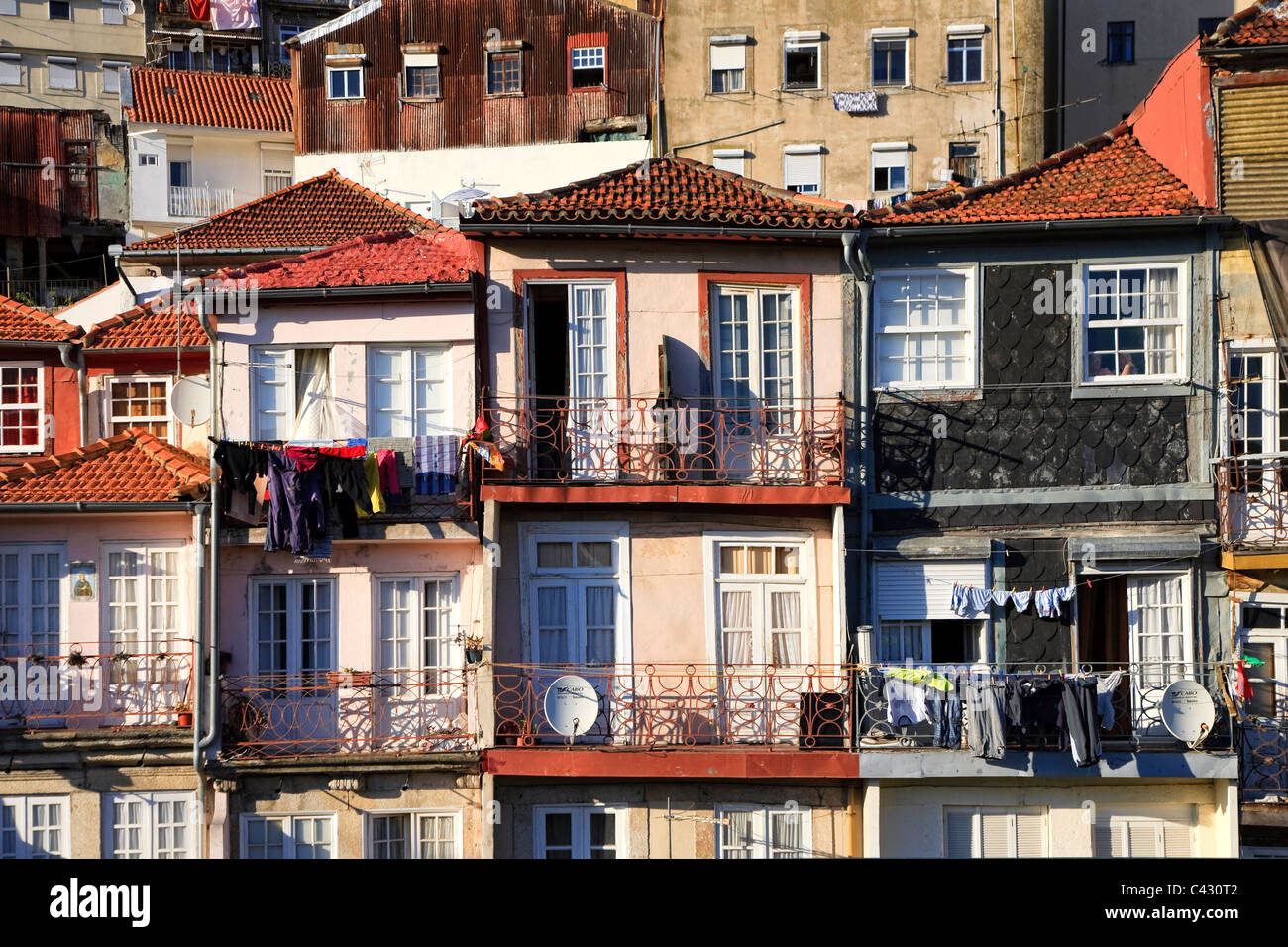 Ribeira Bezirk, Porto Altstadt (UNESCO Weltkulturerbe), Portugal Stockfoto