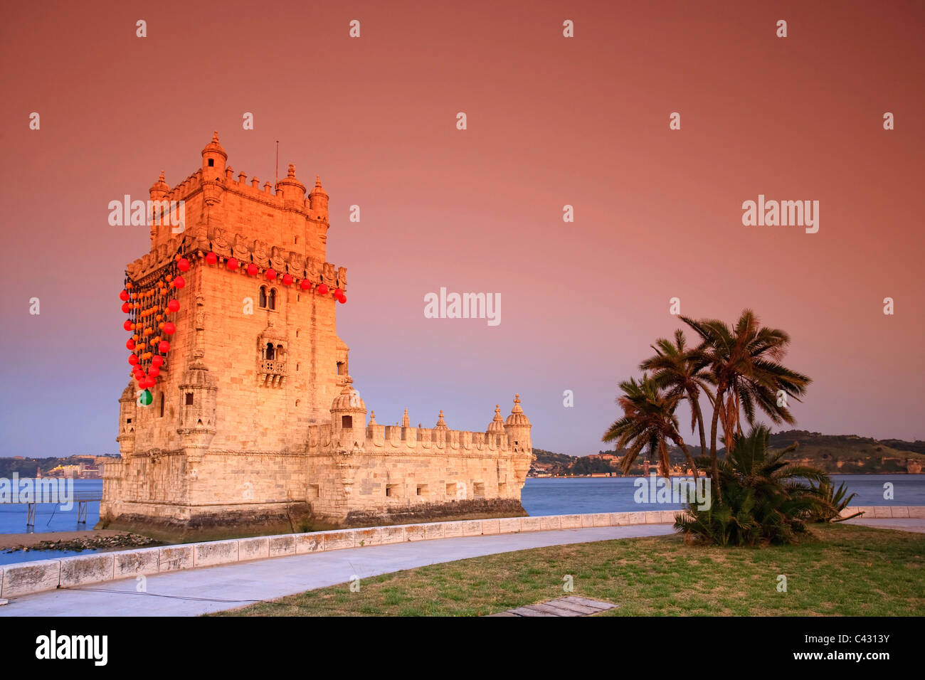 Turm von Belem (Torre de Belem), Lissabon, Portugal Stockfoto