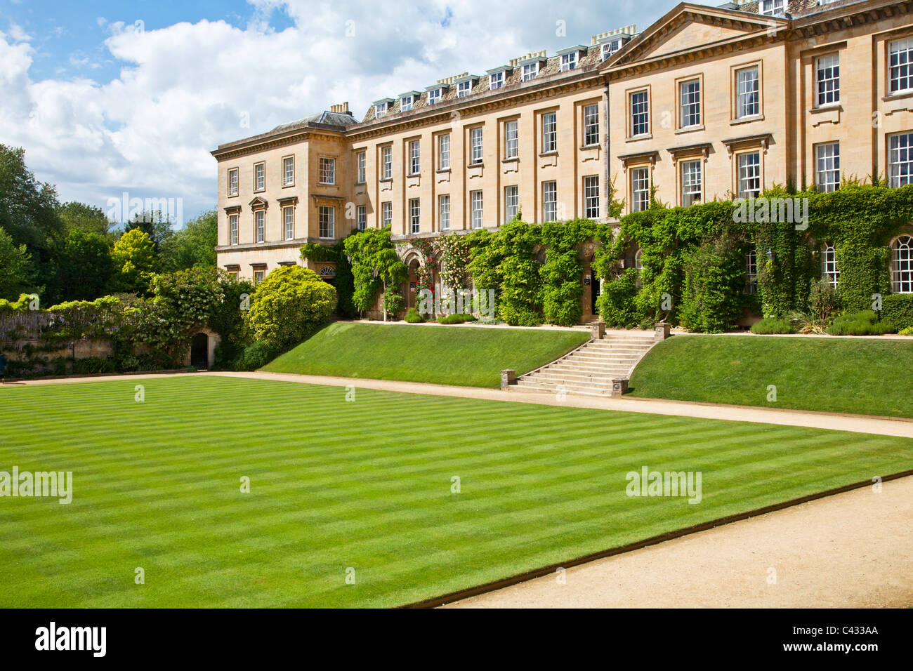 Die wichtigsten Quad von Worcester College, Universität Oxford, Oxfordshire, England, UK, Großbritannien Stockfoto