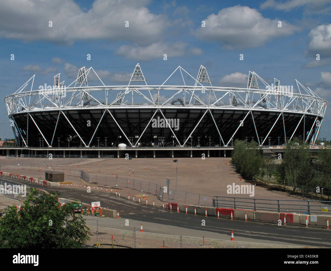 Olympiastadion im Bau, London, England Stockfoto