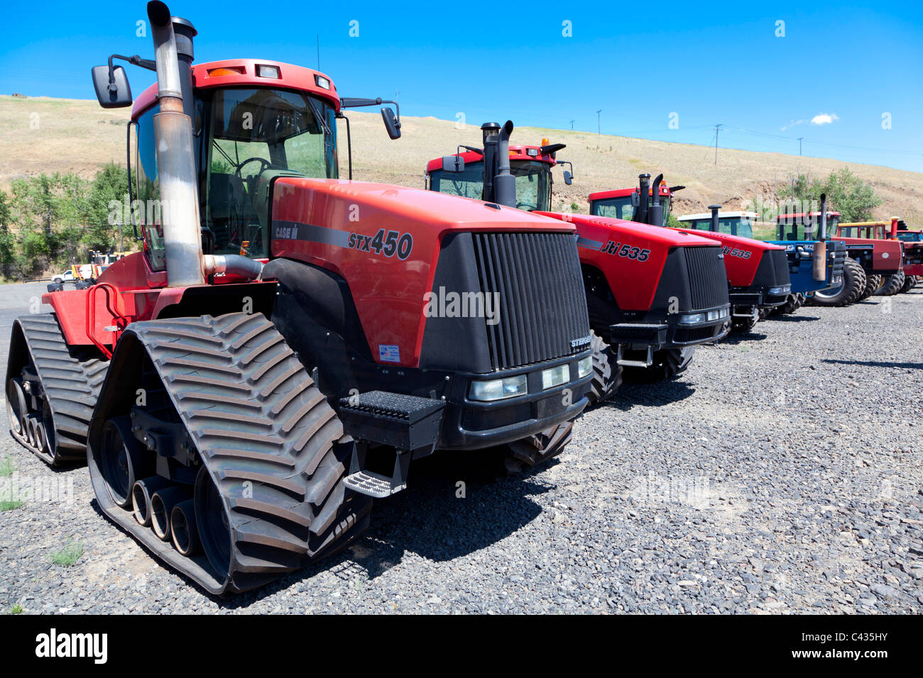 CASE IH STX 450 Quadtrac Traktor in der Palouse-Washington USA Stockfoto