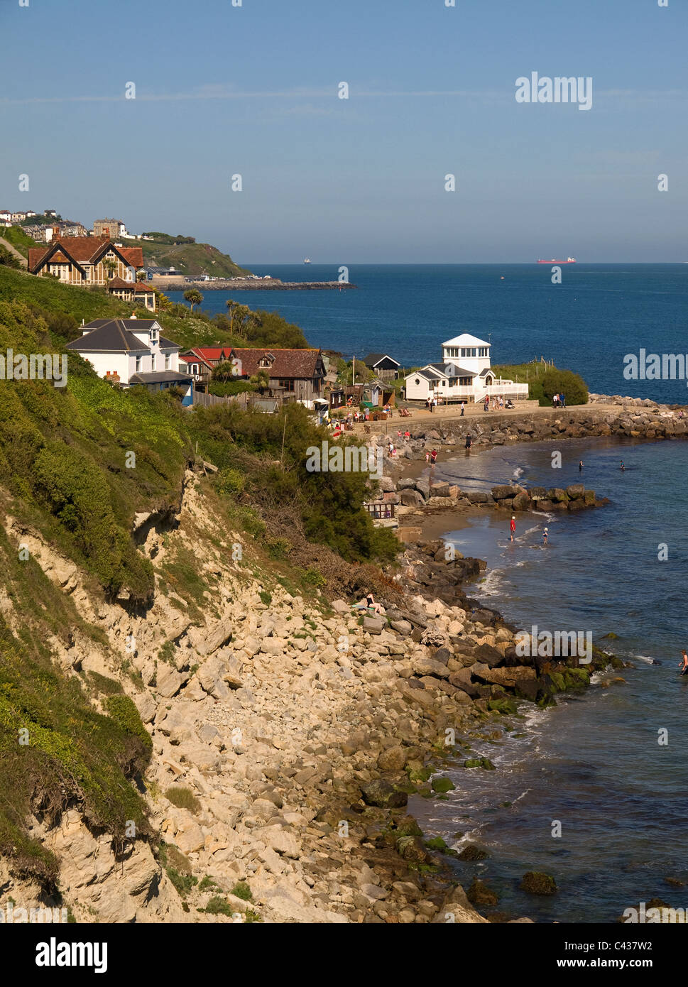 Blick Richtung Steephill Cove Ventnor Isle of Wight England UK Stockfoto