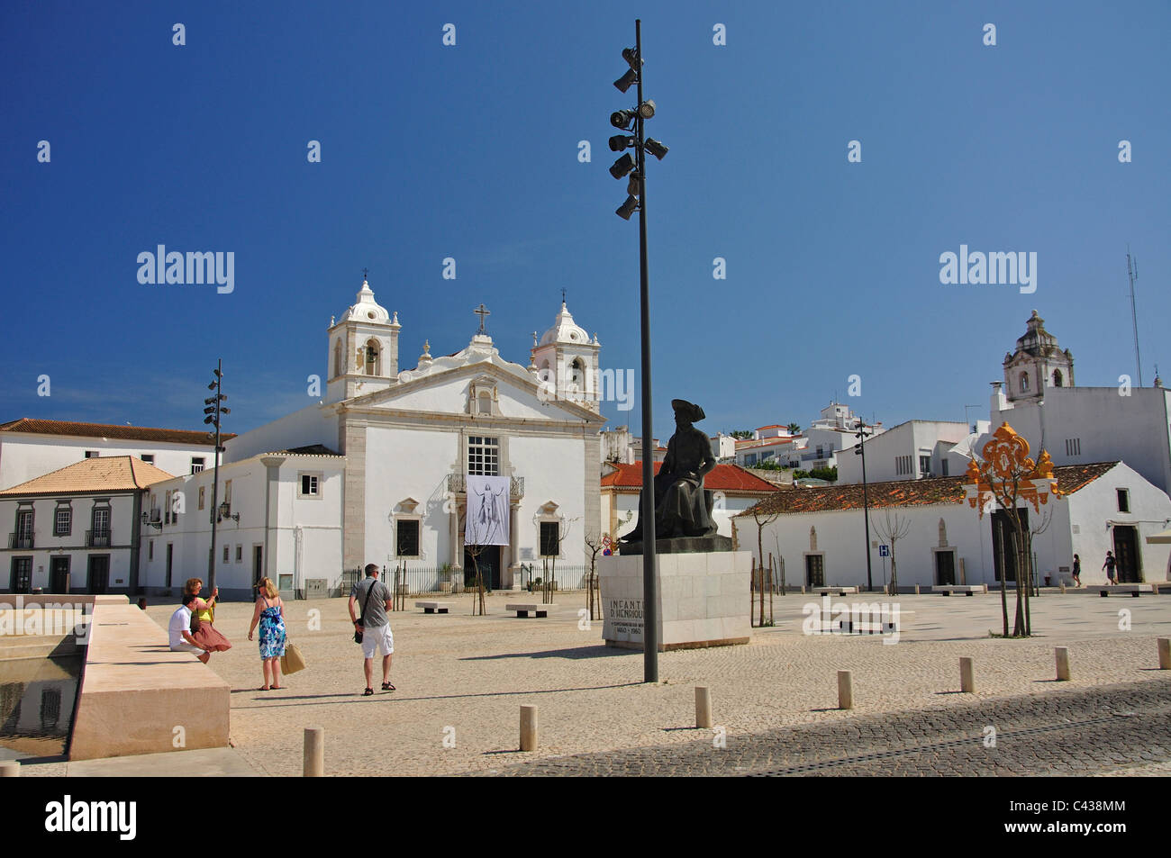 Praca da Republica, Lagos, Lagos Gemeinde, Region Distrikt Faro, Algarve, Portugal Stockfoto
