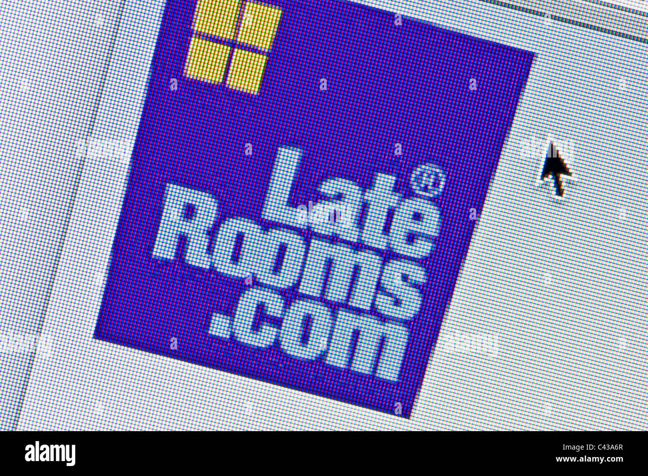 Nahaufnahme von LateRooms.com Logo wie auf ihrer Website zu sehen. (Nur zur redaktionellen Verwendung: print, TV, e-Book und redaktionelle Webseite). Stockfoto