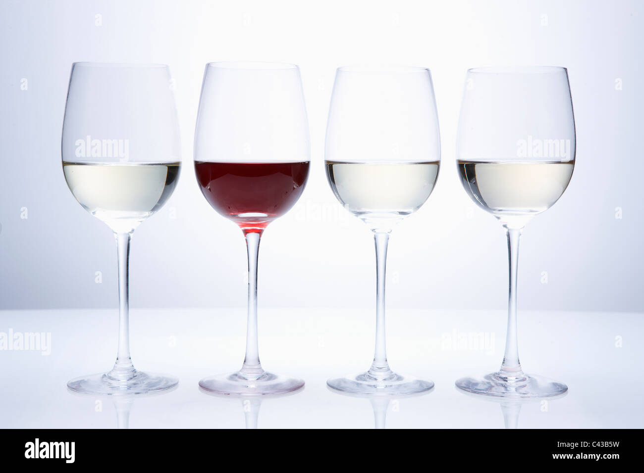Gläser Wein Stockfoto