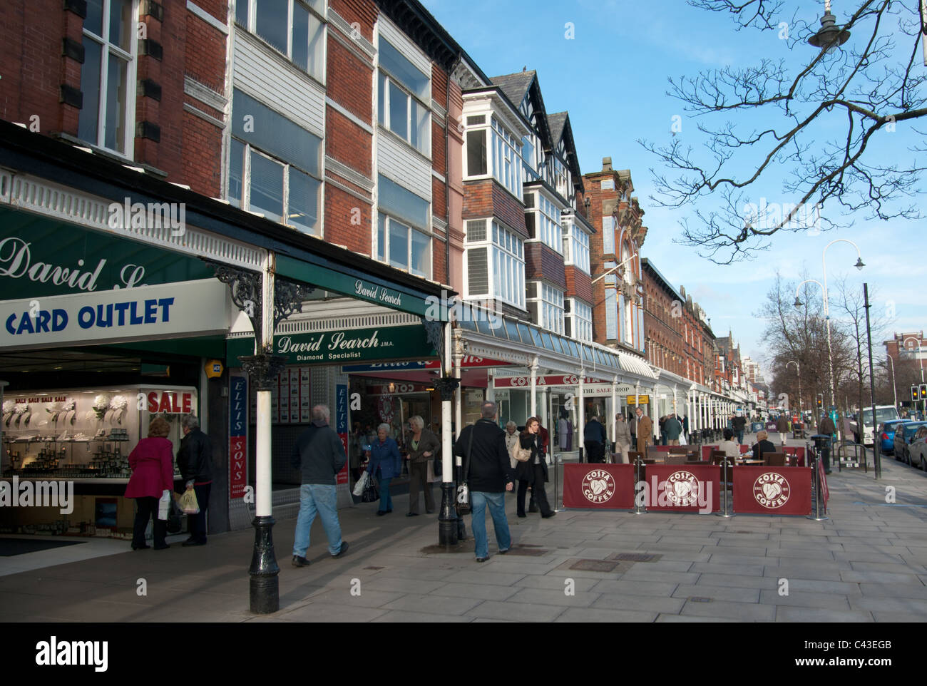 Lord Street-Southport Stockfoto
