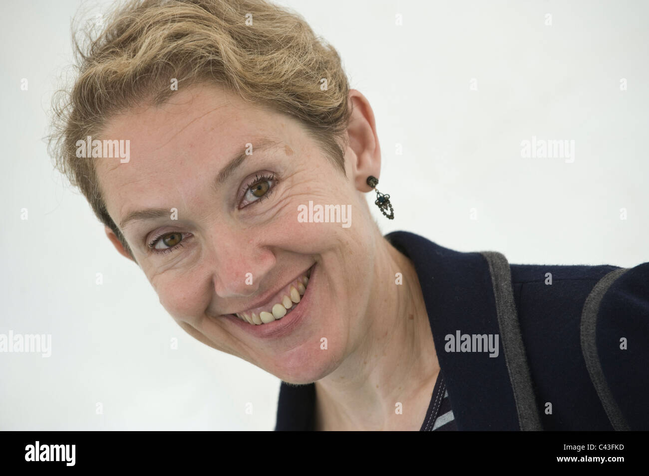 Justine Picardie Schriftsteller abgebildet bei Hay Festival 2011 Stockfoto