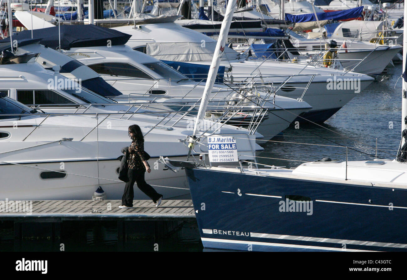 Bangor Marina ist die größte Marina in Nordirland und liegt an den südlichen Ufern des Belfast Lough in der Nähe der Iri Stockfoto