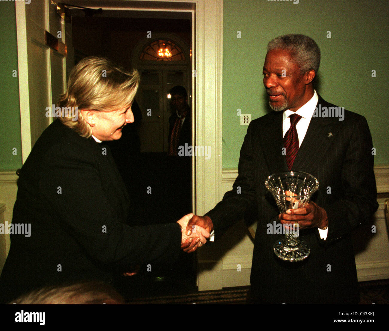 Kofi Atta Annan (geboren 8. April 1938) ist ein ghanaischer Diplomat, als den siebten Generalsekretär der Vereinten Nationen diente Stockfoto