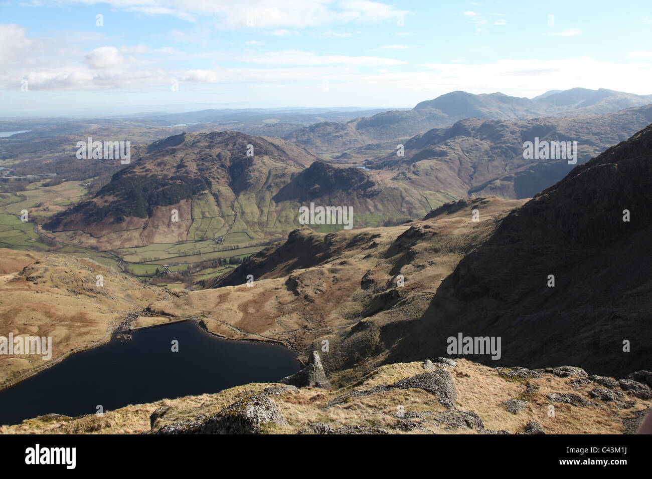 Englisch Seen Lake District National Park uk blickte Langdale Stockfoto Englisch Seen Lake District National Park uk blickte Langdale Stockfoto