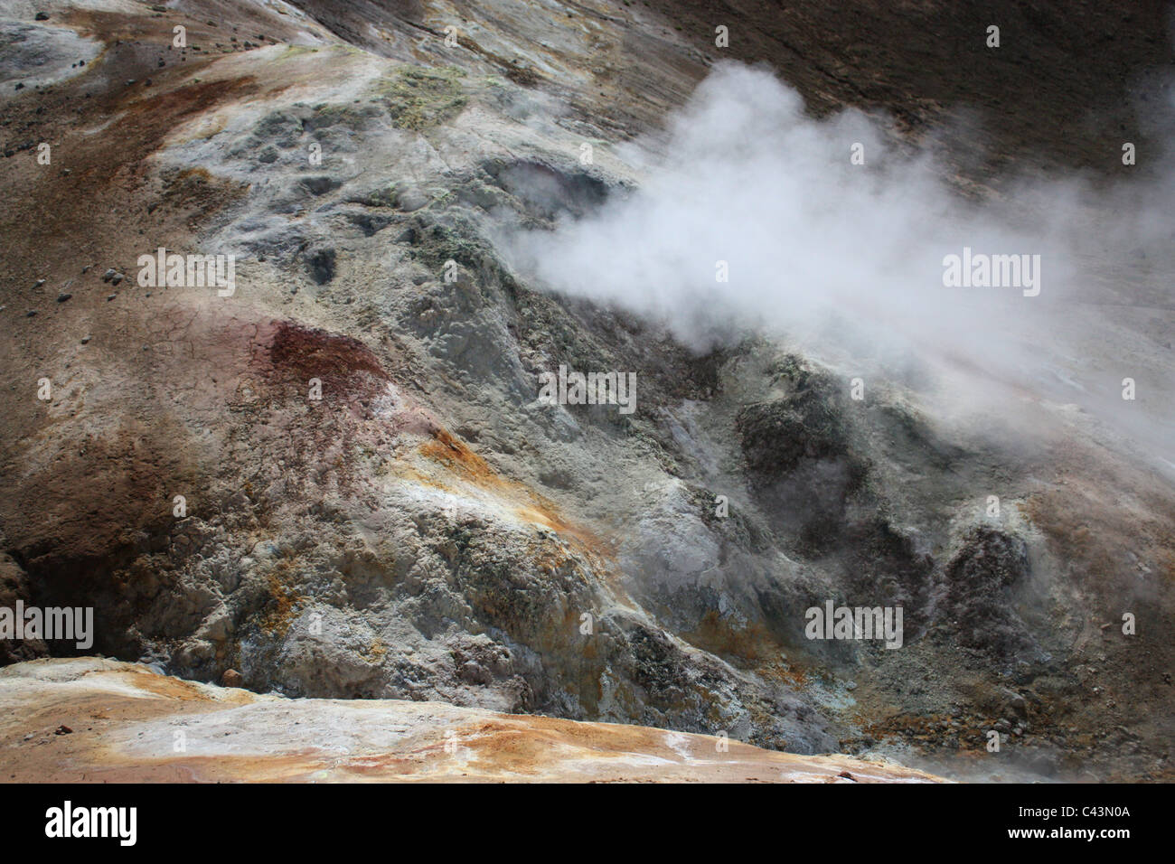 Island, Vulkaninsel, Europa, Natur, Landschaft, Landschaft, Krafla, Myvatn, Sollfataren, Stora Viti, aktiv, Vulkan, Zone, Geo Stockfoto