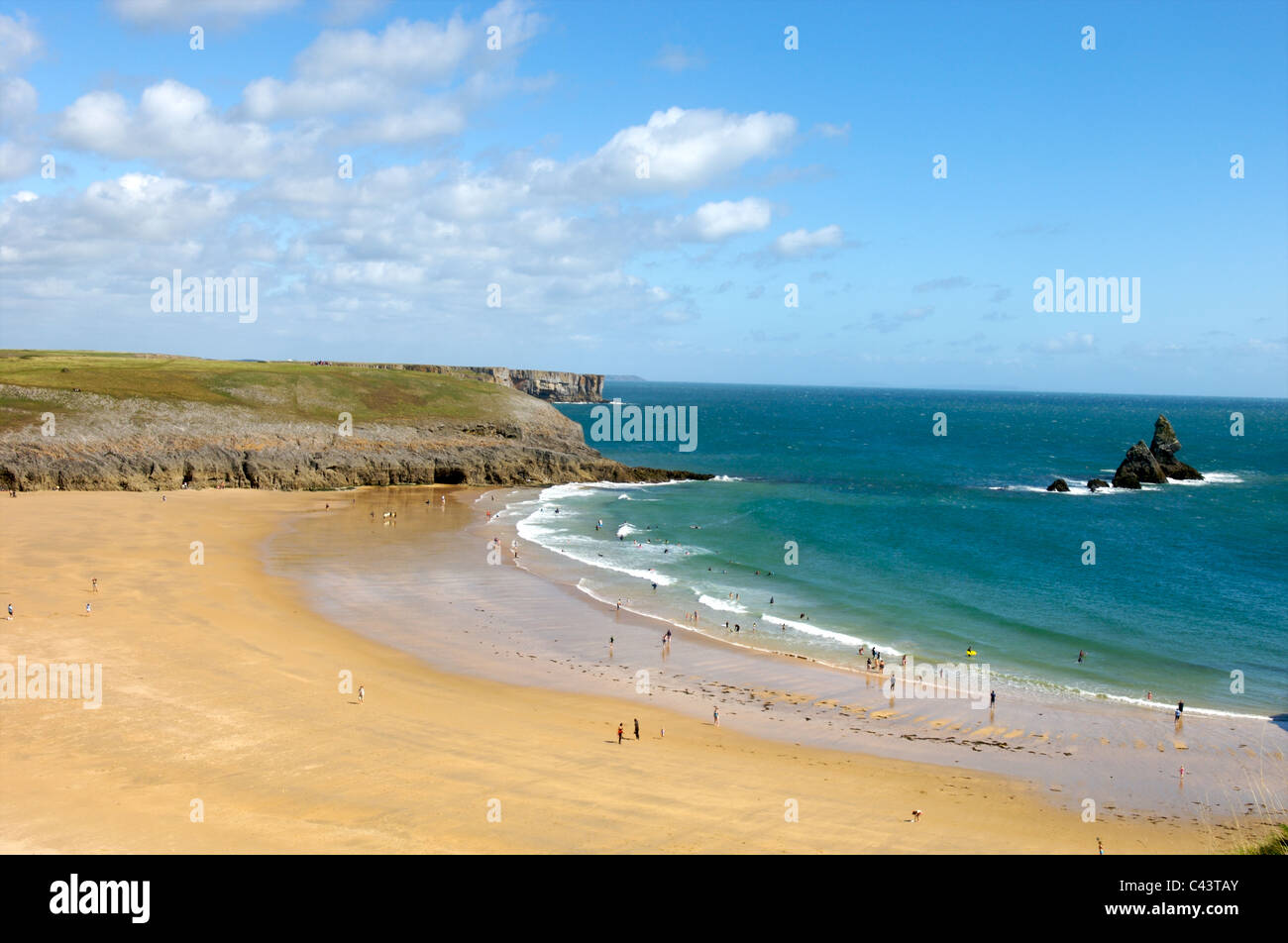 Breite Haven South Beach, Pembrokeshire, Wales Stockfoto