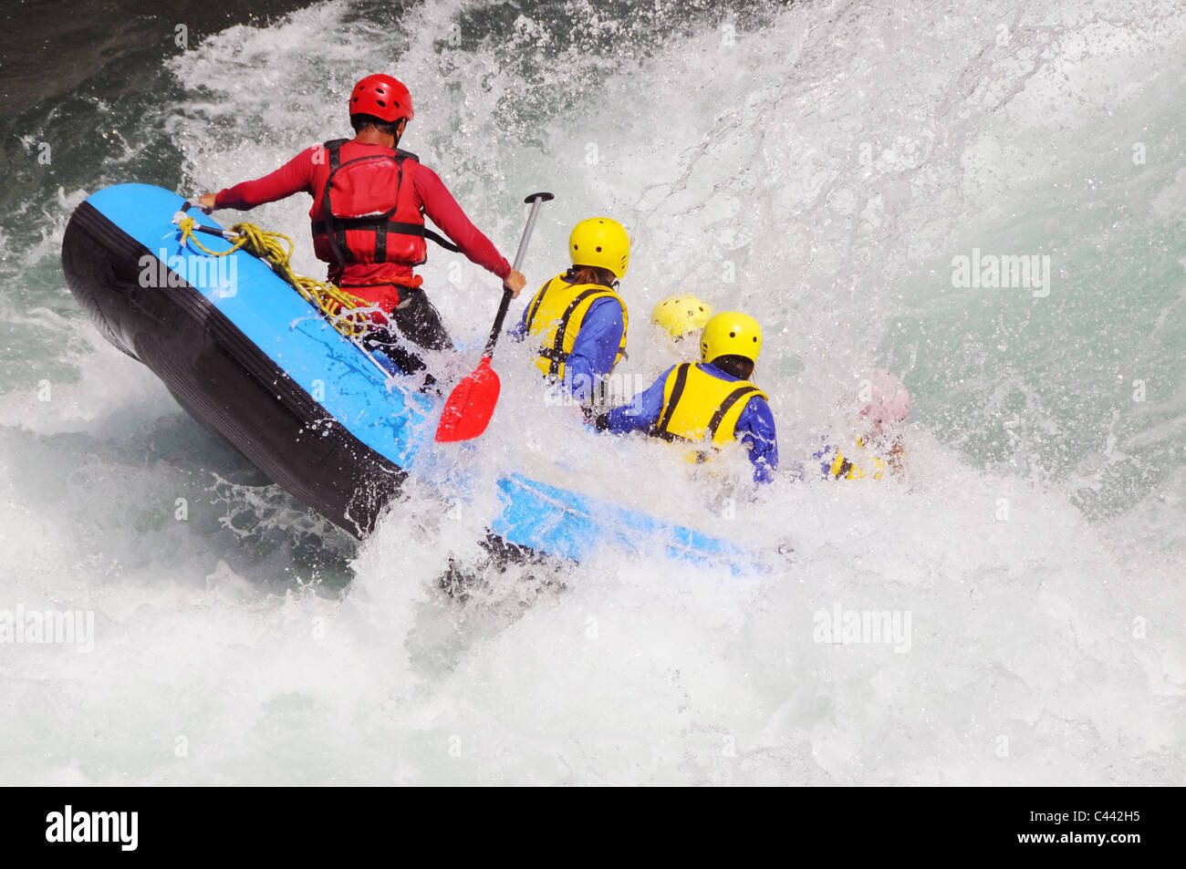 River-Rafting Stockfoto