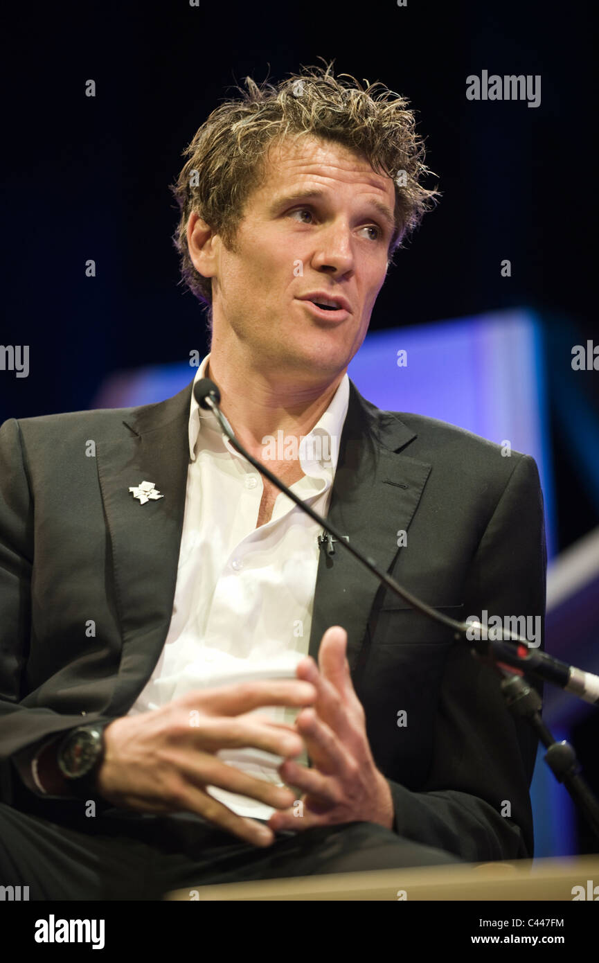 James Cracknell Journalist Schriftsteller und ehemaliger Ruderer abgebildet bei Hay Festival 2011 Stockfoto